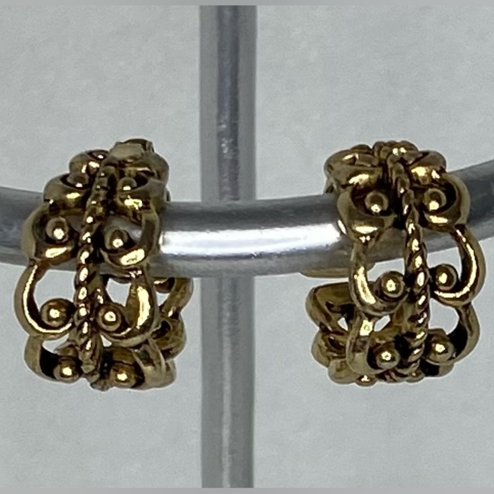 Vintage Avon Clip-On Gold Hoop Earrings